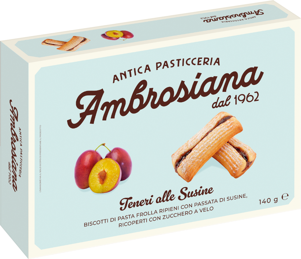 Ambrosiana Teneri alle Susine Plum Biscuits 140g