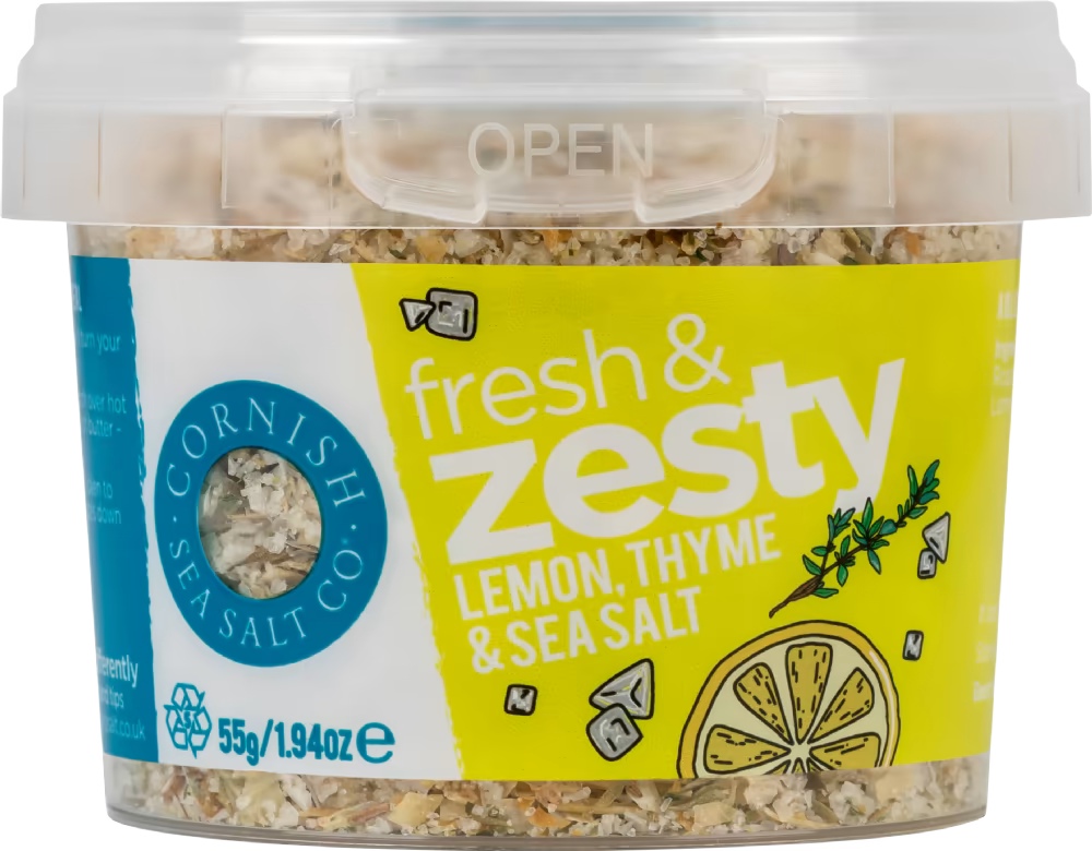 Cornish Sea Salt Co. Fresh & Zesty Lemon, Thyme & Sea Salt 55g