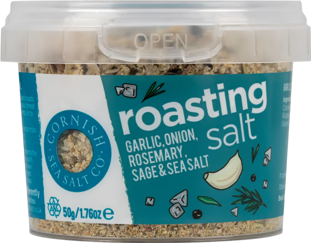 Cornish Sea Salt Co. Roasting Salt - Garlic, Onion, Rosemary, Sage & Sea Salt 50g