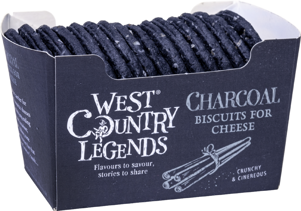West Country Legends Charcoal Biscuits for Cheese 100g