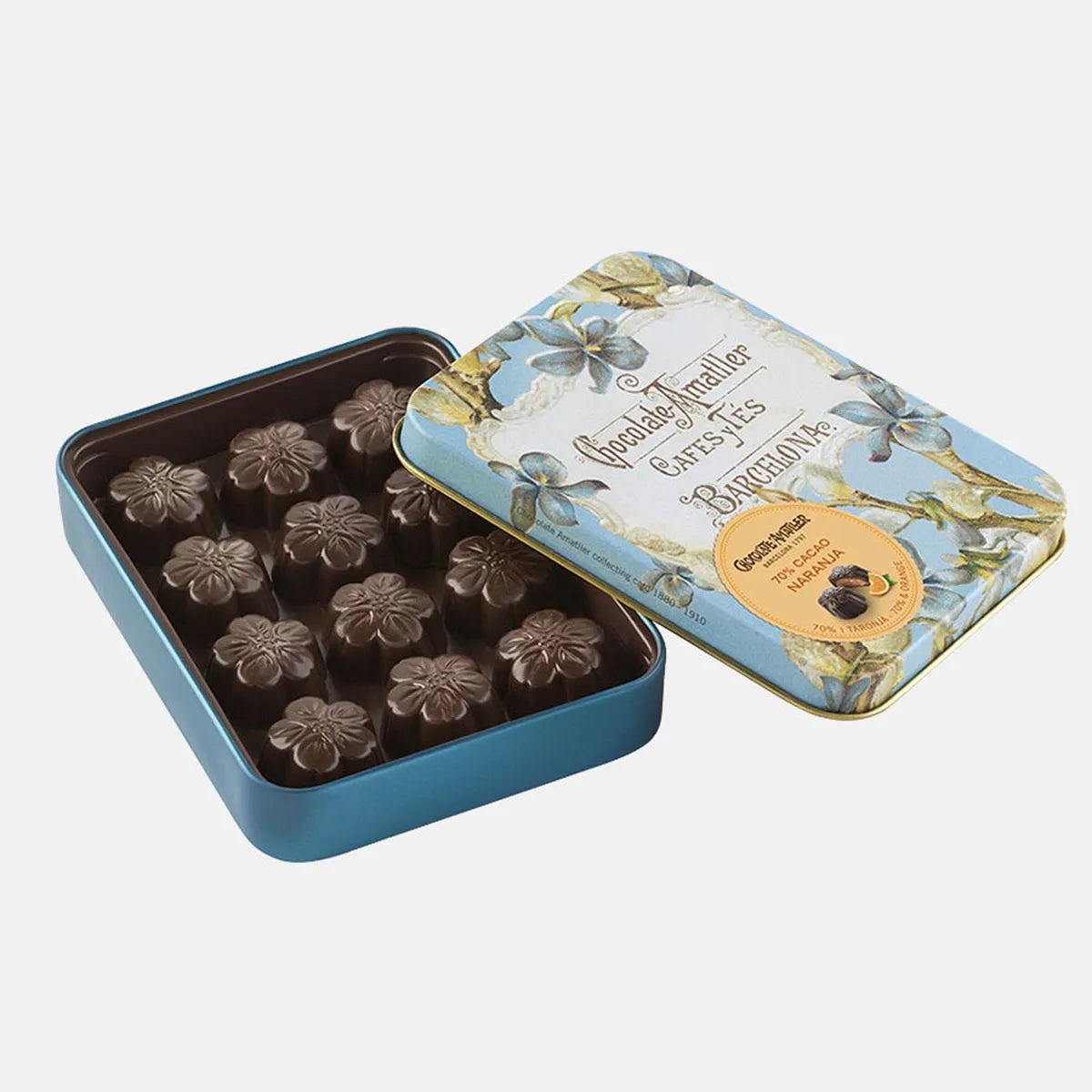 Amatller Flors 70% Dark Chocolate & Orange 72g