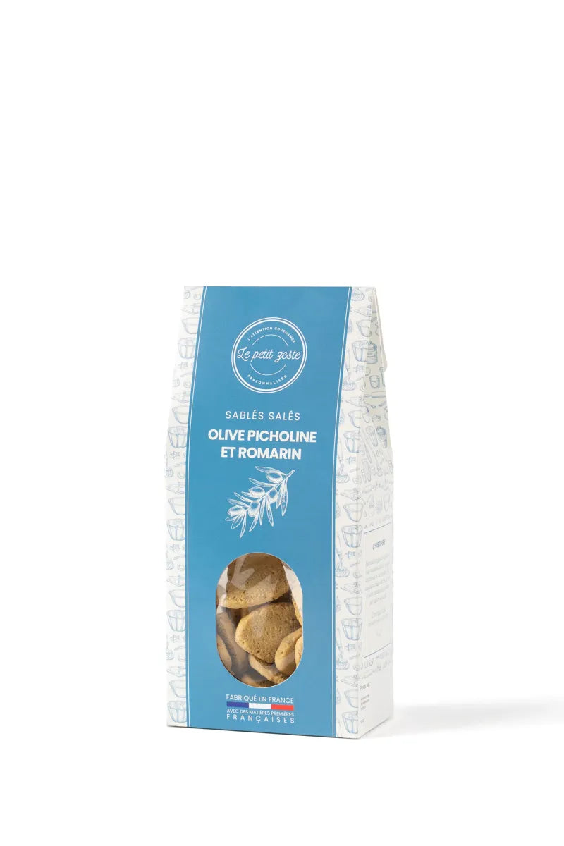 Le Petit Zeste Picholine Olive & Rosemary Biscuits 100g