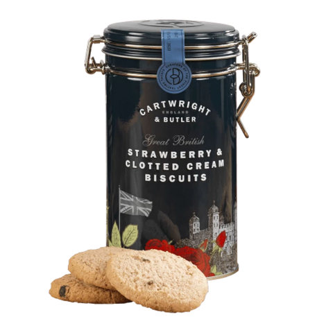 CARTWRIGHT & BUTLER The London Collection: Strawberry & Clotted Cream Biscuits 200g