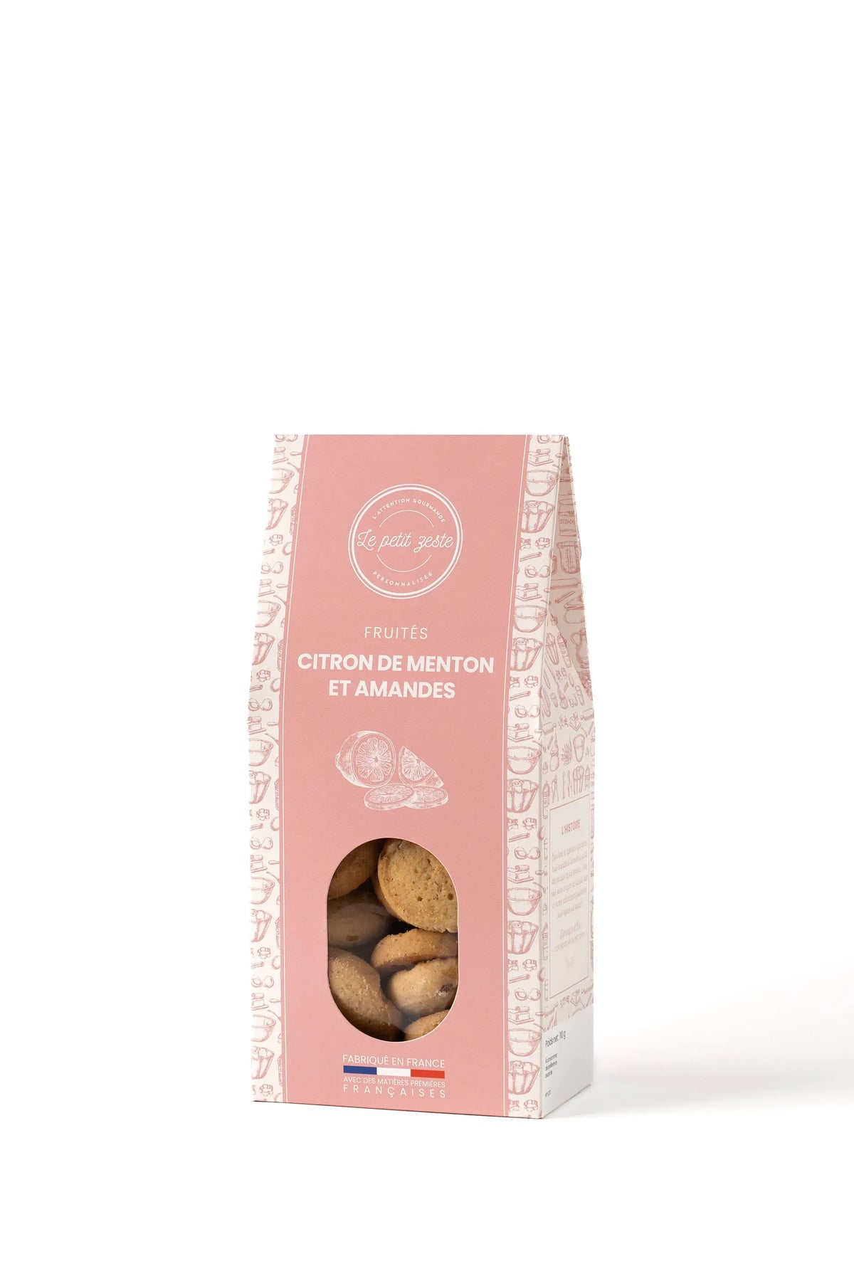 Le Petit Zeste Menton Lemon & Almond Biscuits 110g
