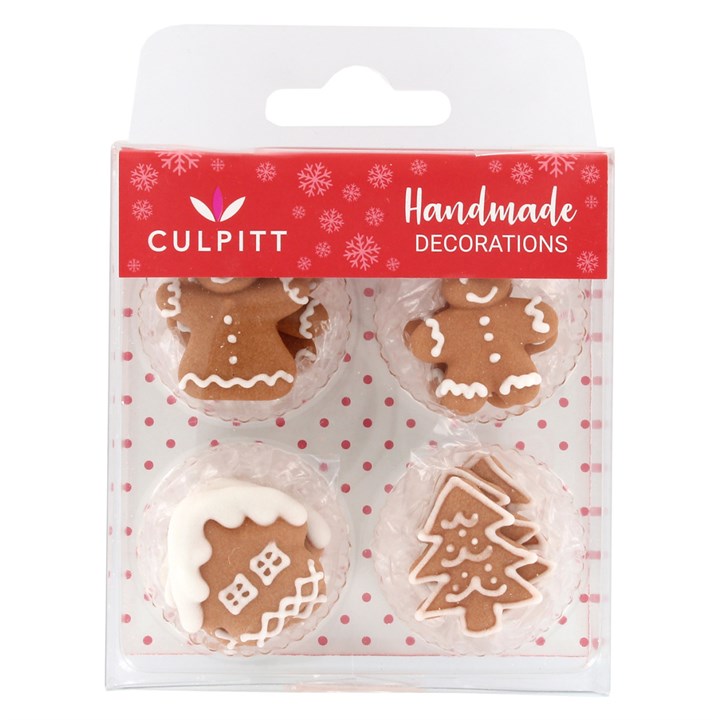 Culpitt Handmade Cake Decorations – Gingerbread Village 12pc