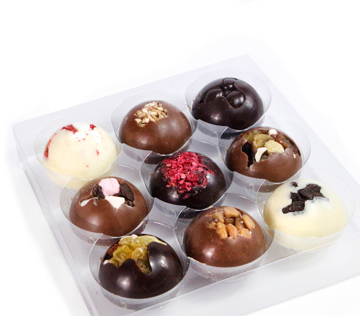 The Cambridge Confectionery Company Luxury Solid Chocolate Domes Gift Box 9pc 160g