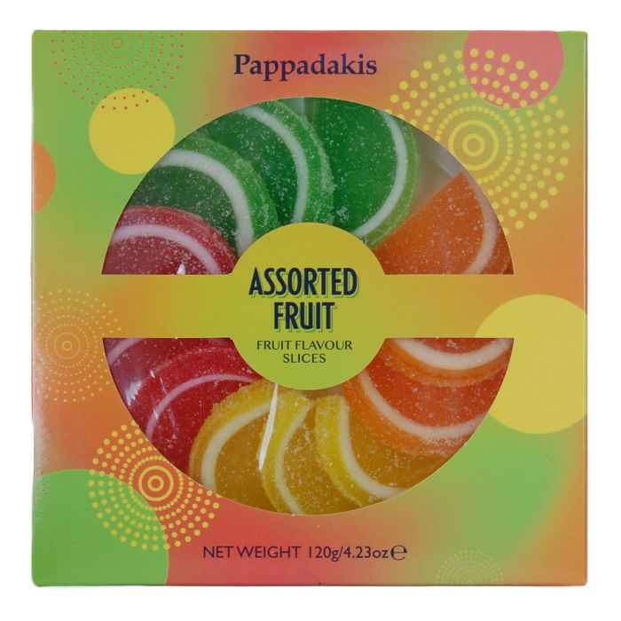 Pappadakis Assorted Fruit Jelly Slices 120g