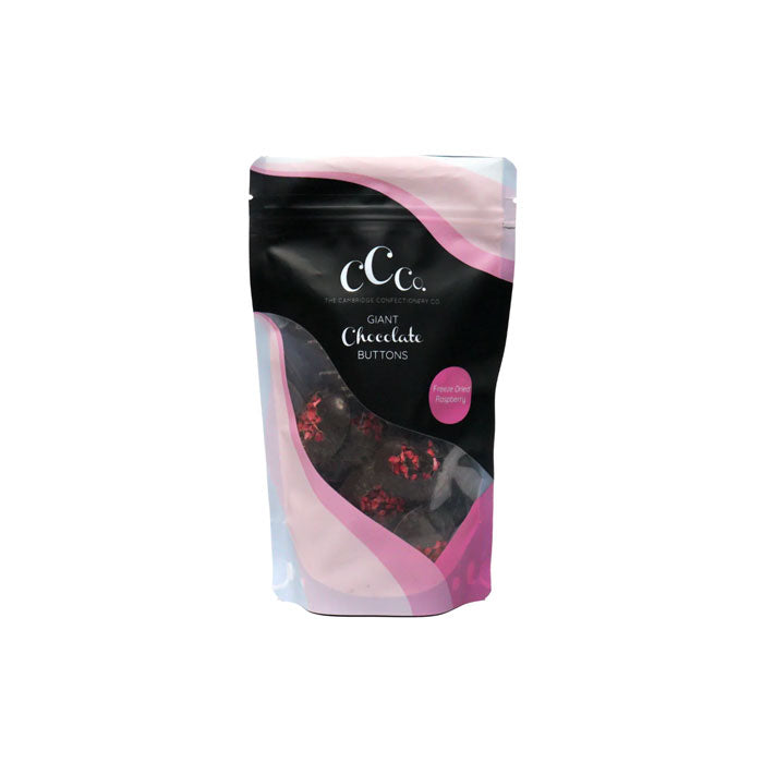 CCO Dark Raspberry Chocolate Buttons 130g