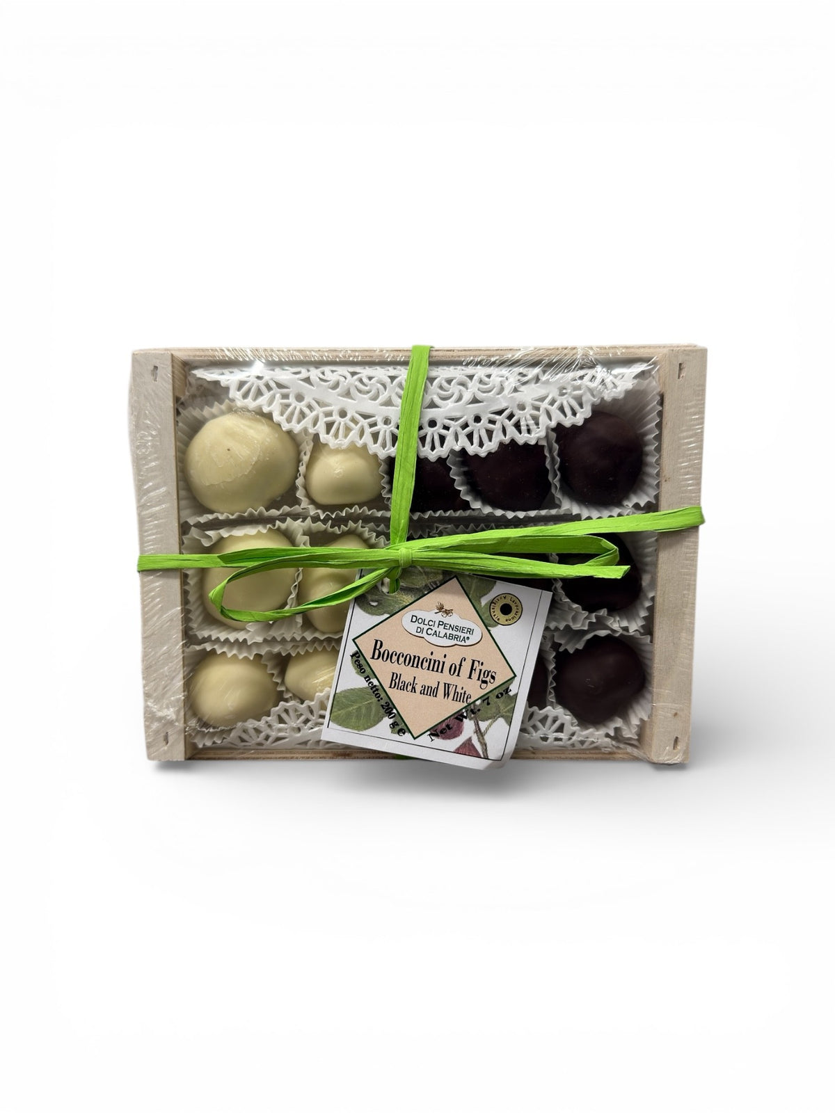DOLCI PENSIERI DI CALABRIA Figs in Rum Covered in Dark and white Chocolate