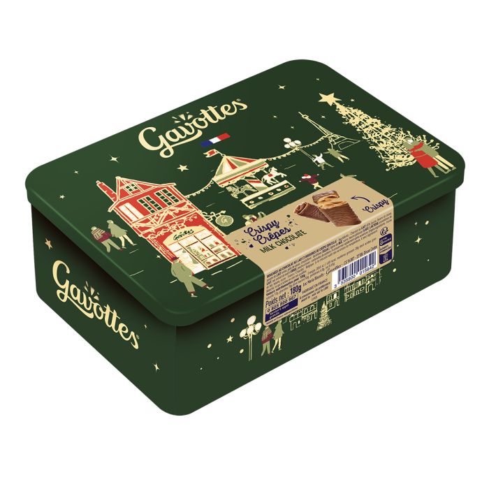 Gavottes Milk Chocolate Crêpes Dentelle Christmas Tin