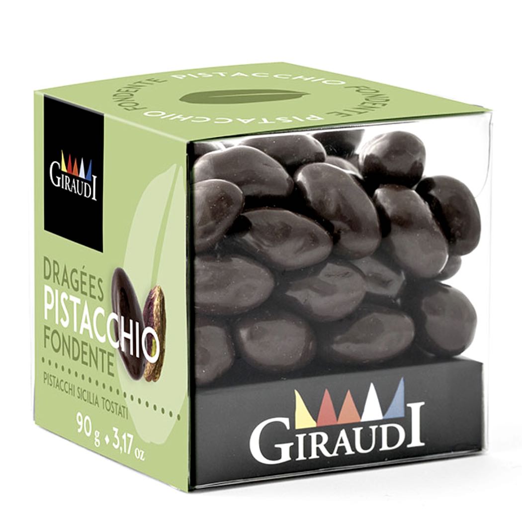 Giraudi Dragées Pistachio & Dark Chocolate 90g