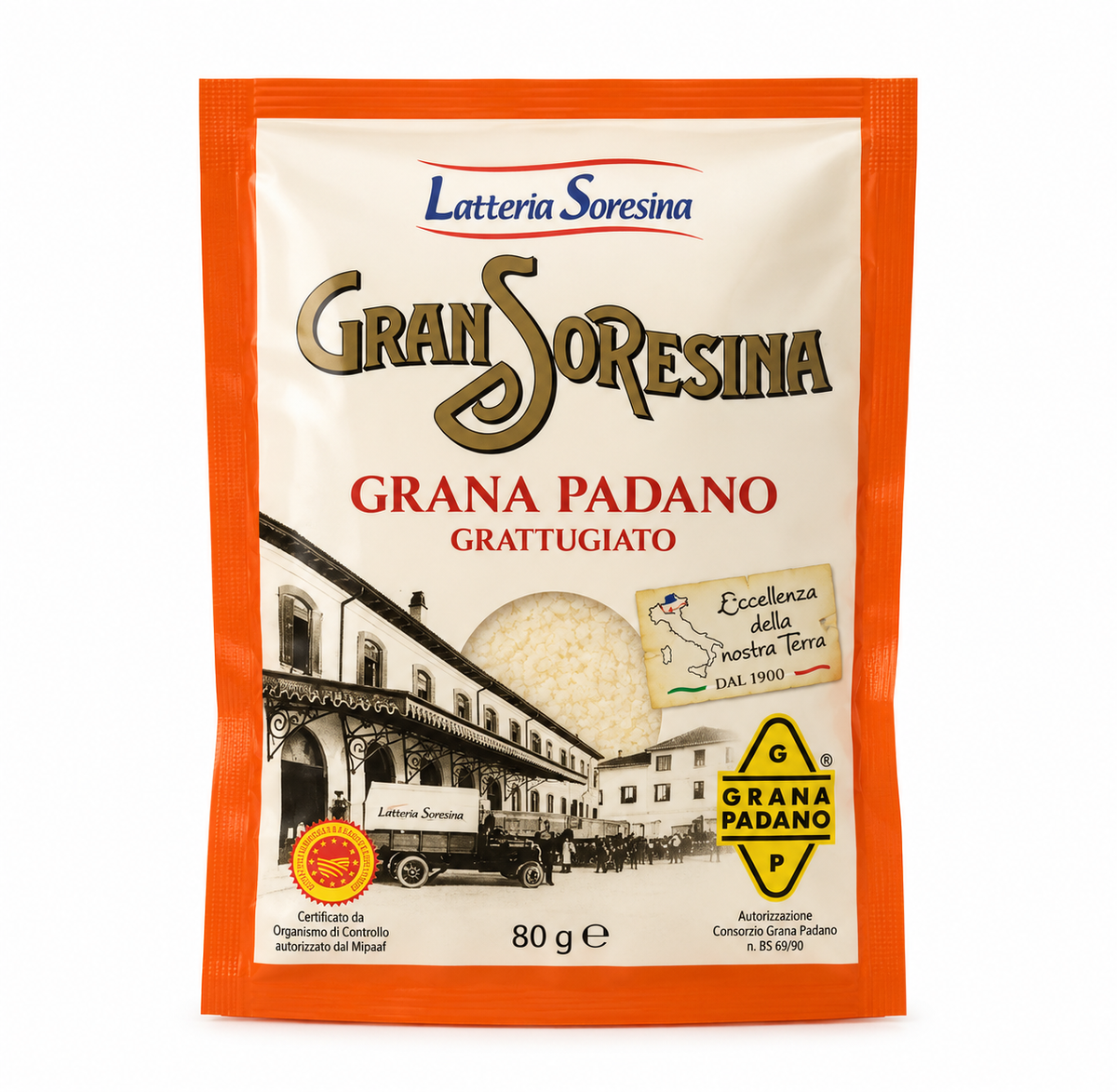 Latteria Soresina Grated Grana Padano Cheese 80g