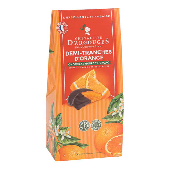 Les Chevaliers d’Argouges Candied Orange Slices in Dark Chocolate