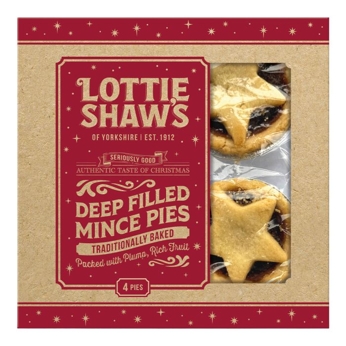 Lottie Shaw's Seriously Good Mince Pies 4 Pack 280g
