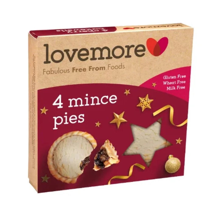Lovemore 4 Gluten-Free Mince Pies 270g