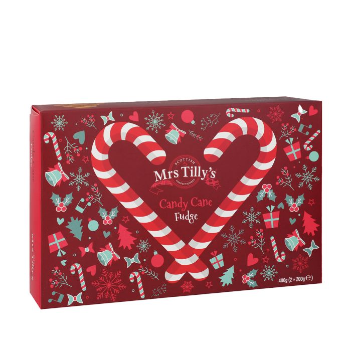 Mrs Tilly's Candy Cane Fudge Gift Box
