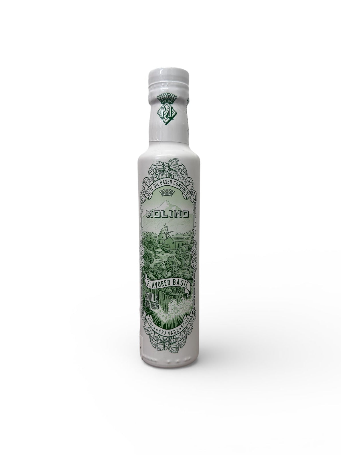 Molino Extra Virgin Olive Oil Basil Glass Jar 250g