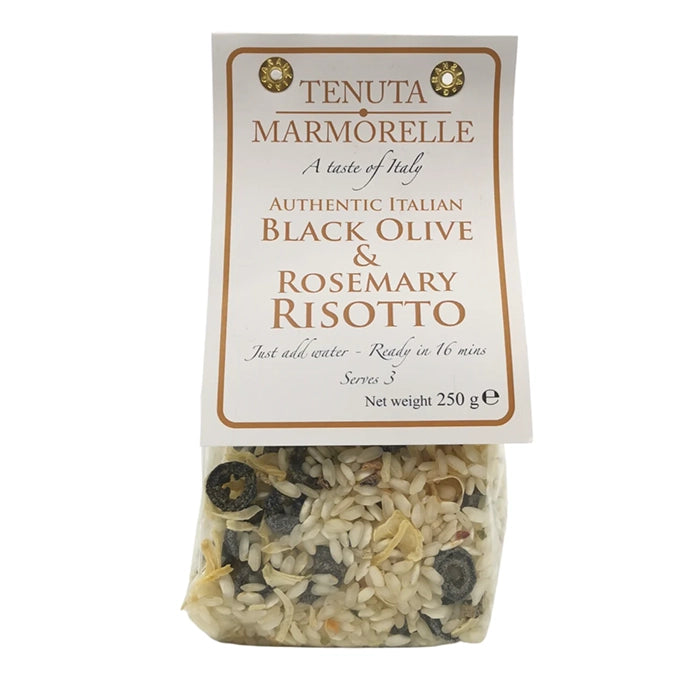 Tenuta Marmorelle Black Olive and Rosemary Risotto 250g pack