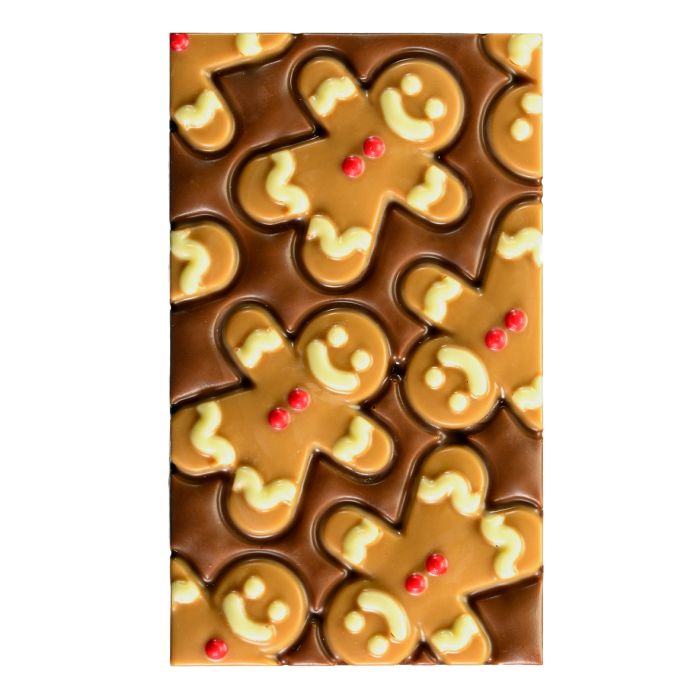 Chef du Chocolat Milk Chocolate Gingerbread Man Chocolate Bar