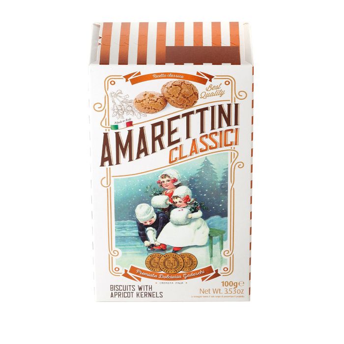 Gadeschi Classic Amarettini Biscuits in Winter Scene Box