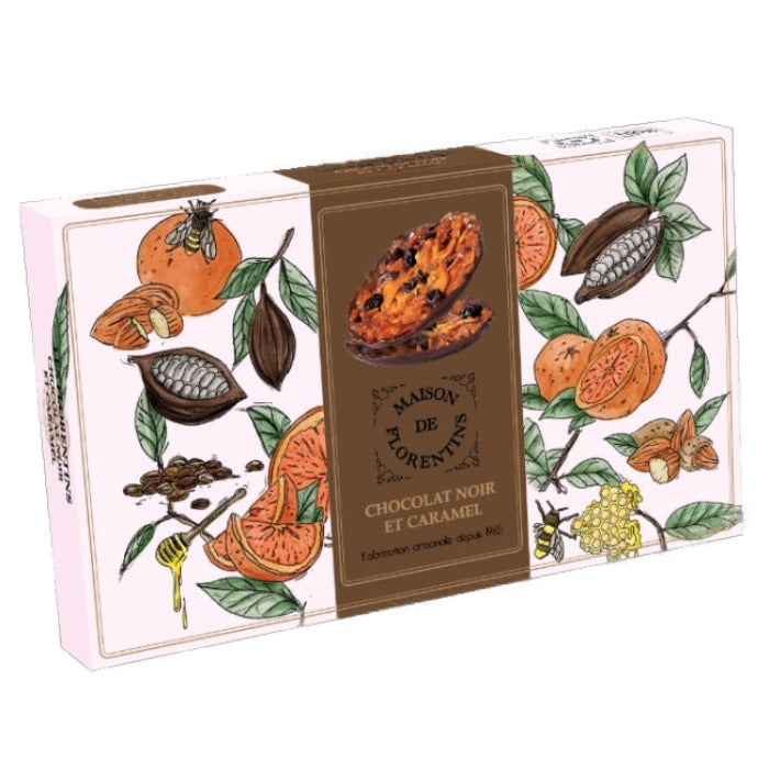 Maison de Florentins Dark Chocolate and Caramel Florentines 100g