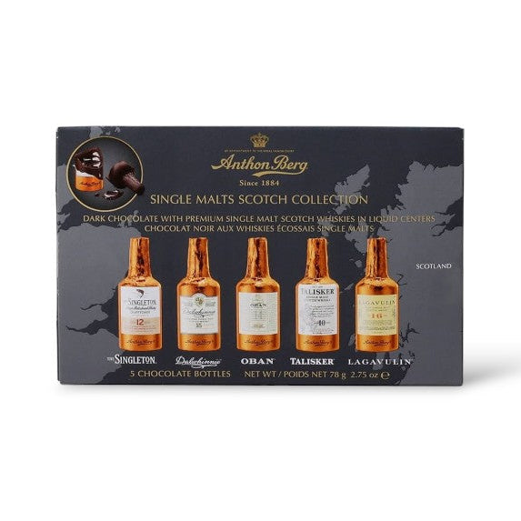Anthon Berg Dark Chocolate Whisky Liqueurs 10 Piece 155g