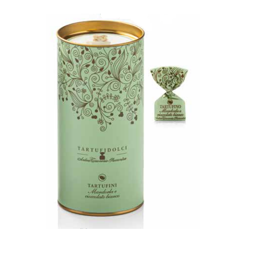 Antica Torroneria White Chocolate & Almond Truffles tin 160g