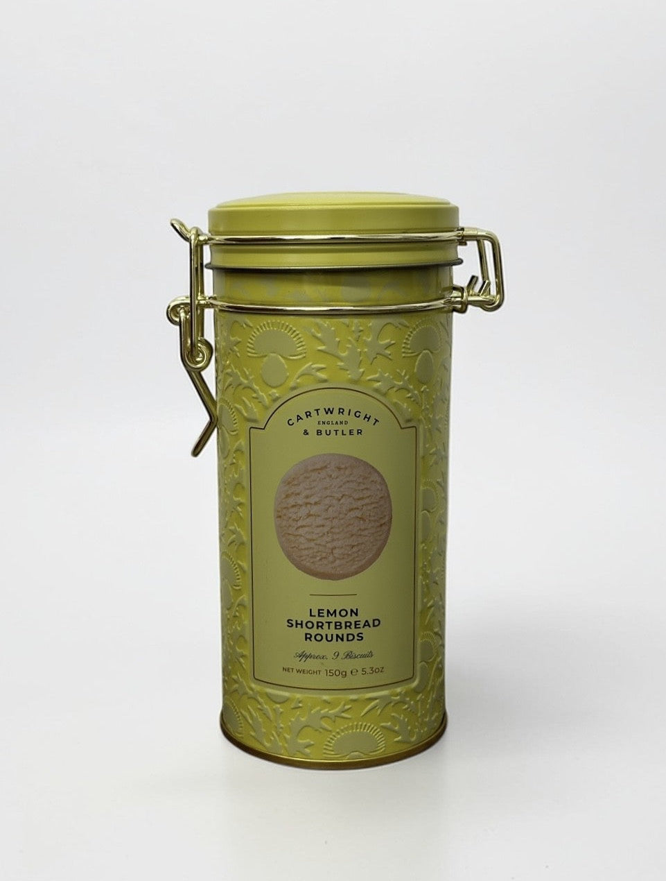 CARTWRIGHT & BUTLER Lemon Zest Shortbread Rounds Tin 200g