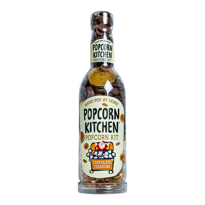 POPCORN KITCHEN Pop At Home Gold Chocolate Coins Gift Bottle Kit 440g