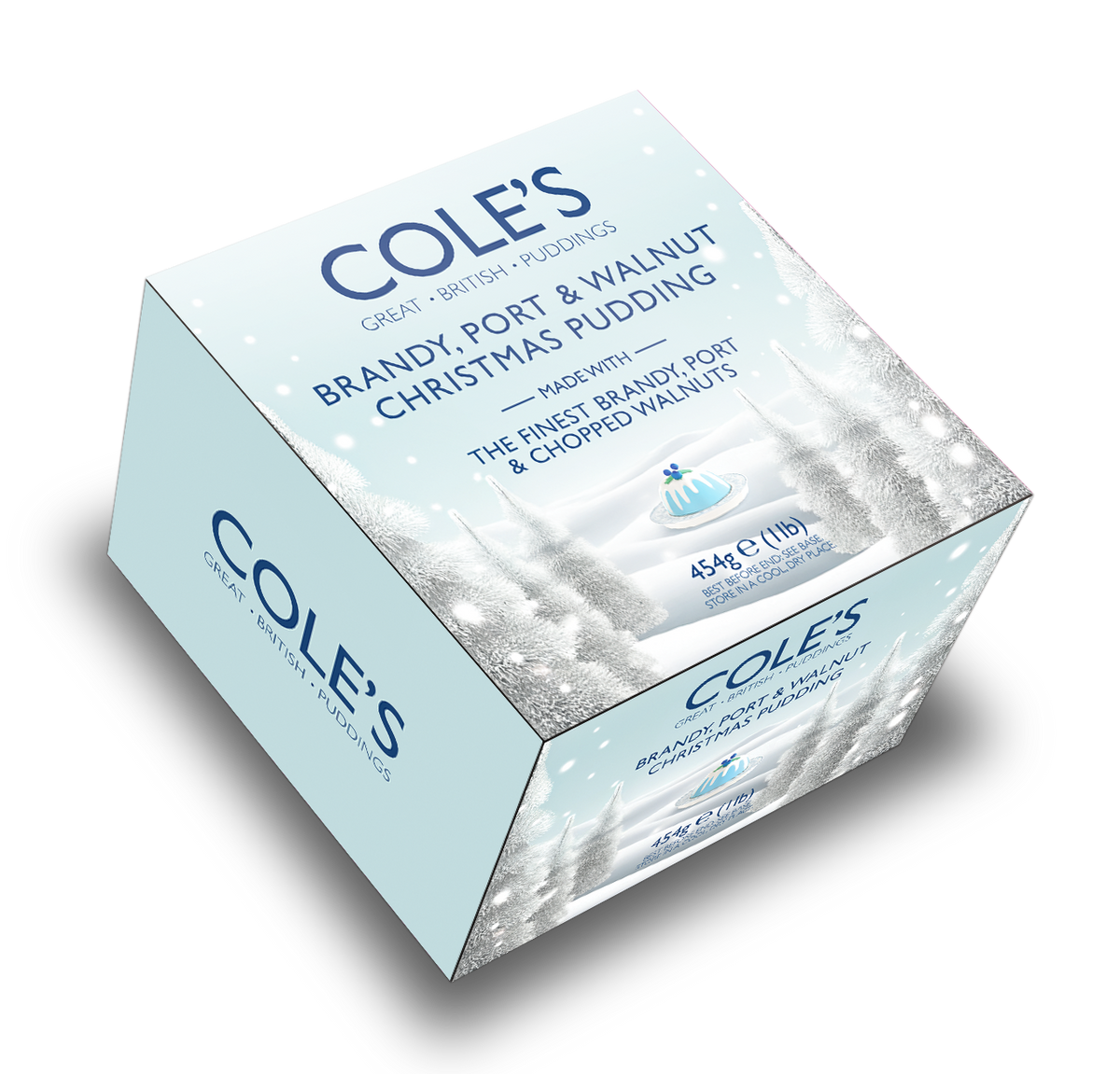 Cole's Puddings Brandy, Port & Walnut Christmas Pudding 454g