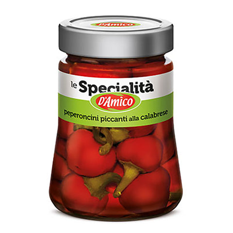 D'AMICO Hot Chilli Peppers Calabrian Style in Oil 280g