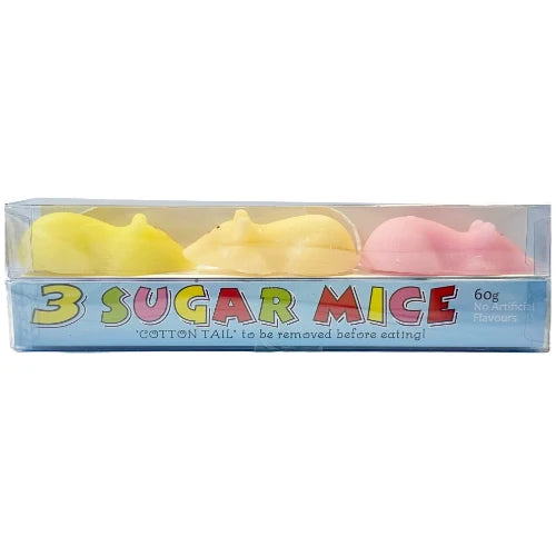 Boynes Sugar Mice Triple Pack Assorted Colours