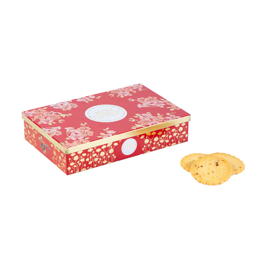 1670 Marquise de Sablé Petits Sablés with caramel pieces Tin 150g