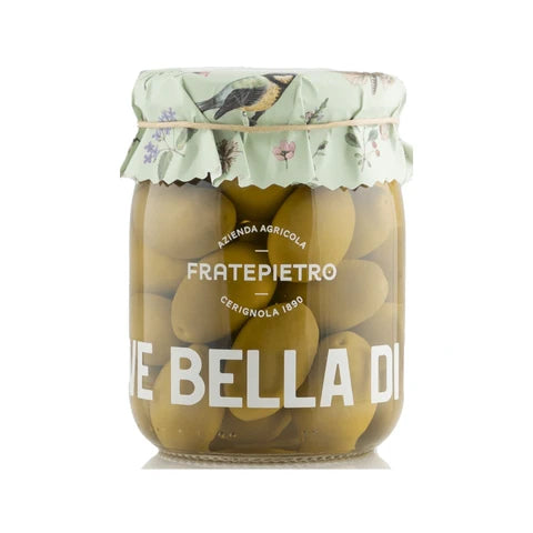 Fratepietro Bella di Cerignola DOP Green Olives 580ml