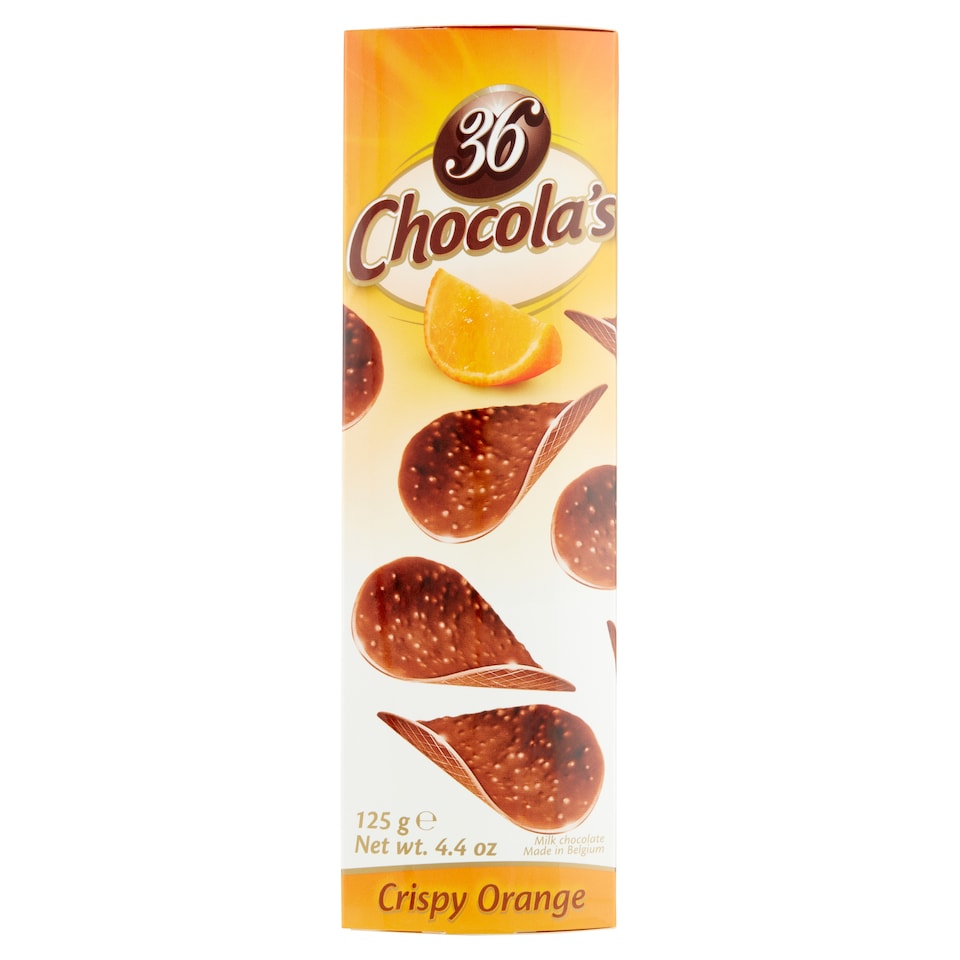 Hamlet Chocolas Crispy Orange Milk Chocolate Thins 125g retail box