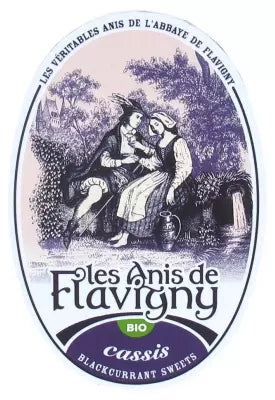 Anis de Flavigny Oval Tin Blackcurrant 50g