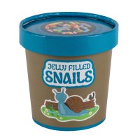 Meadowberry Jelly Filled Snails Bug Pot 130g with blue lid