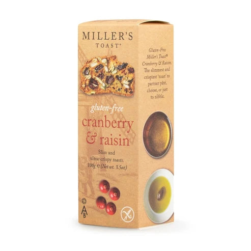Miller’s Toast Gluten-Free Cranberry & Raisin 100g