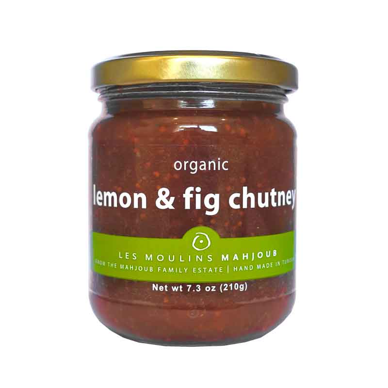 Moulins Mahjoub organic lemon and fig chutney 210g