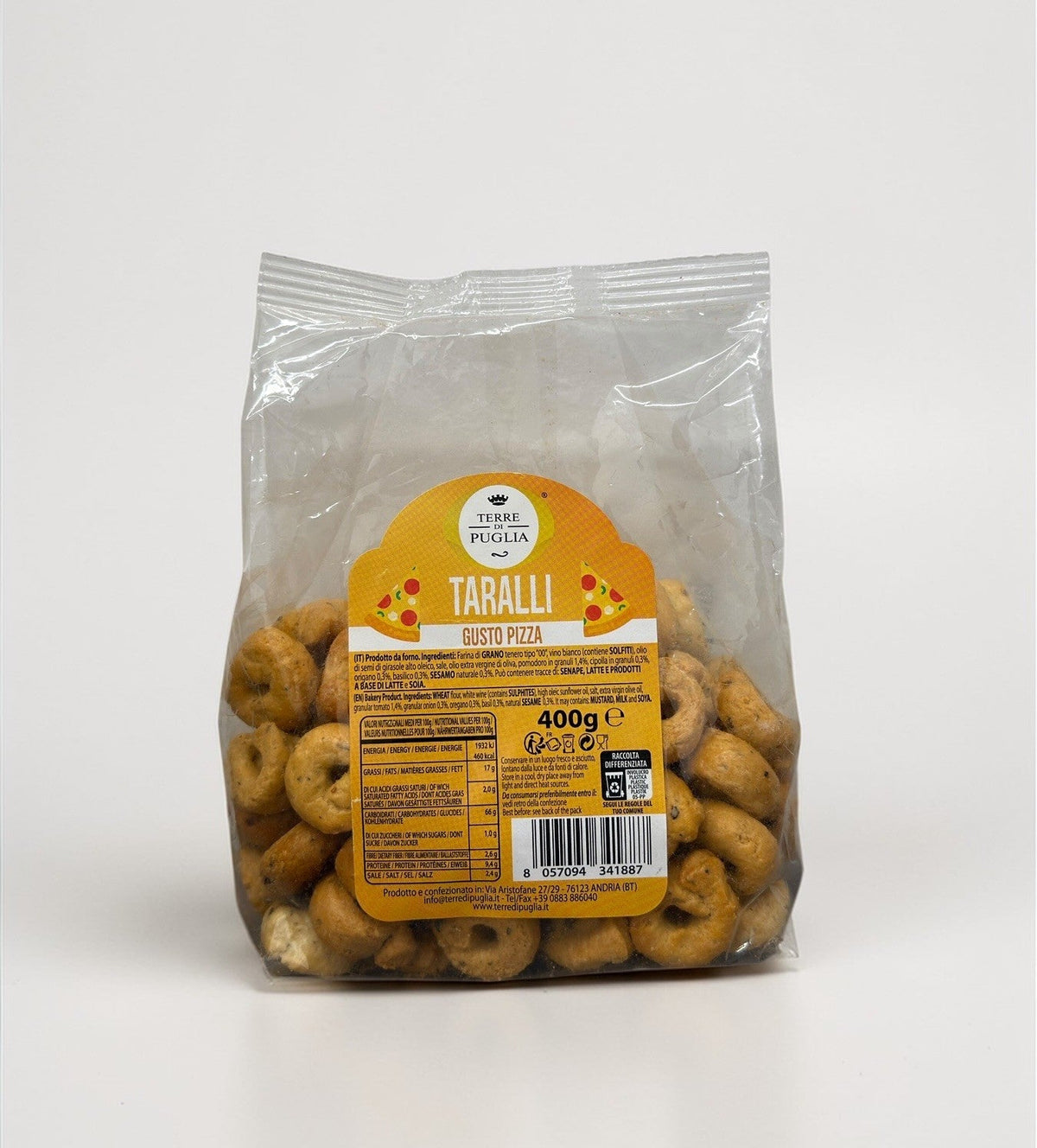 Terre di Puglia Taralli Gusto Pizza 400g