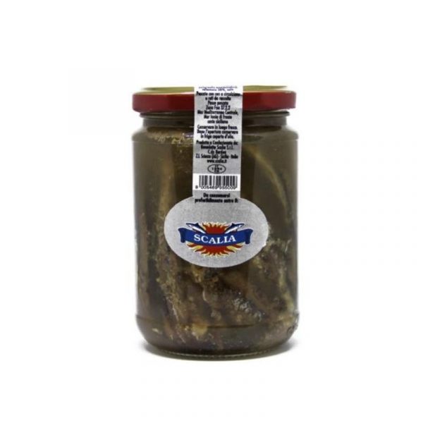 Scalia Whole Anchovies in Brine 320g original retail pack
