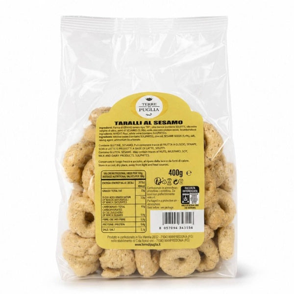Terre di Puglia Taralli al Sesamo 400g
