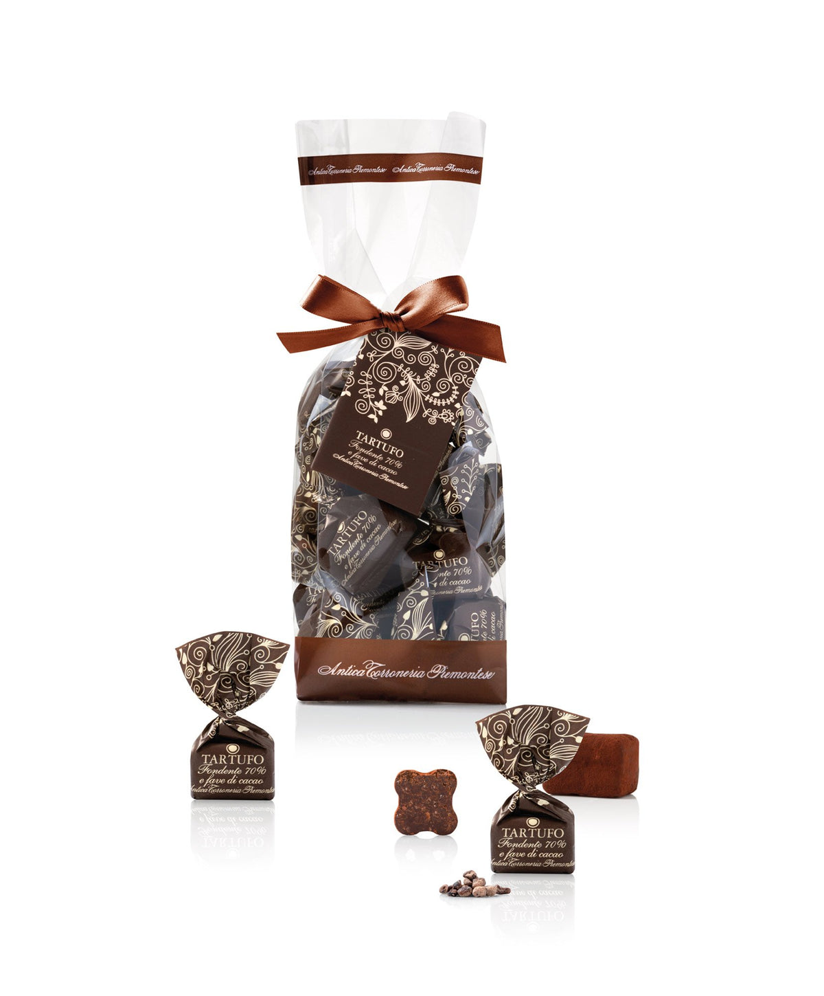 Antica Torroneria Piemontese 70% Dark Truffle Bag 200g