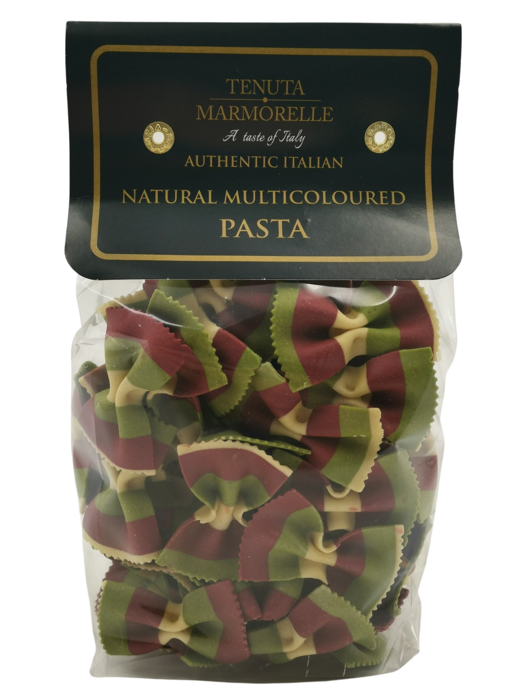 Tenuta Marmorelle Beetroot, Spinach & White Farfalle Pasta 250g