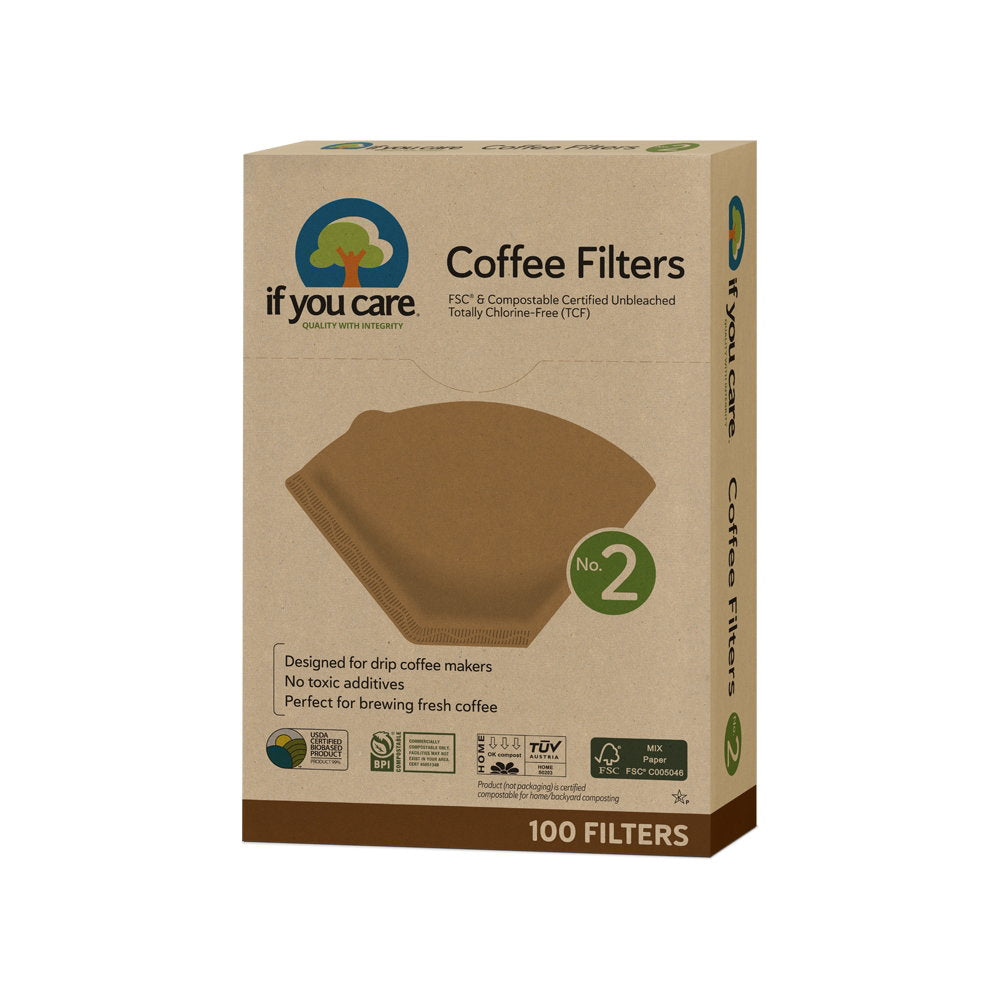 If You Care No. 2 FSC Certified Coffee Filters, Pack of 100 — exact product photograph, matching supplier SKU