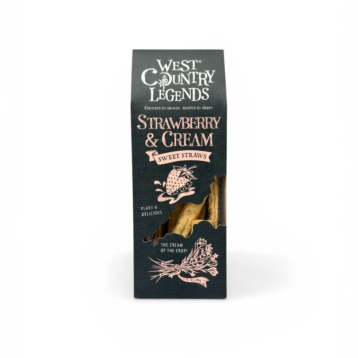 West Country Legends Strawberry & Cream Sweet Straws