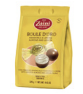 Zaini Boule d'Oro Lemon & Almond Chocolates pack, 2026 supplier photo