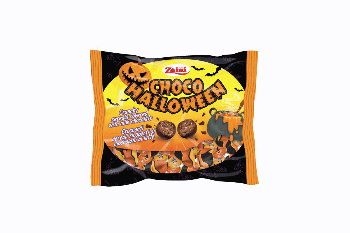 Zaini Choco Halloween Crunchy Cereal Chocolate Bag
