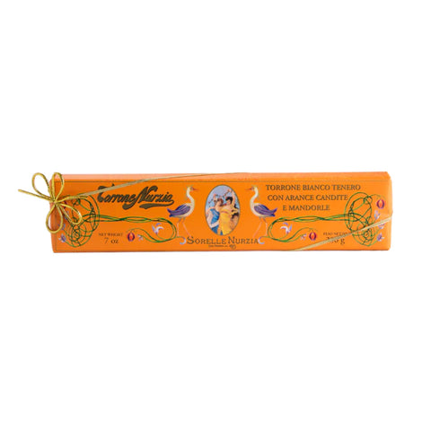 SORELLE NURZIA Soft Almond Torrone with Candid Orange 200g