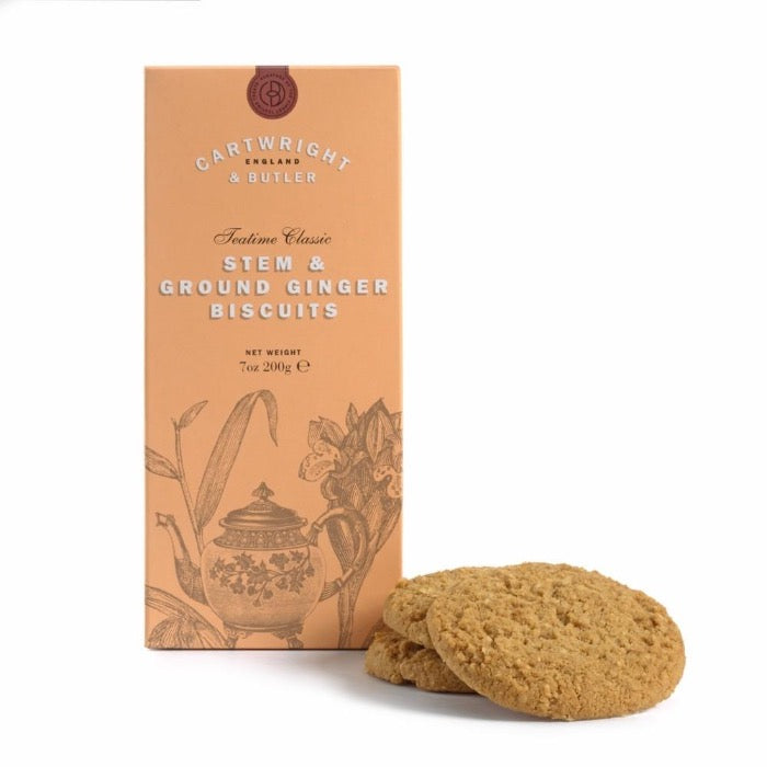 CARTWRIGHT & BUTLER Stem Ginger Biscuits Carton 200g